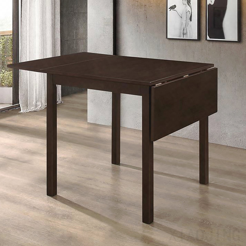 Cappuccino Dining Table With Drop Extension Leaf