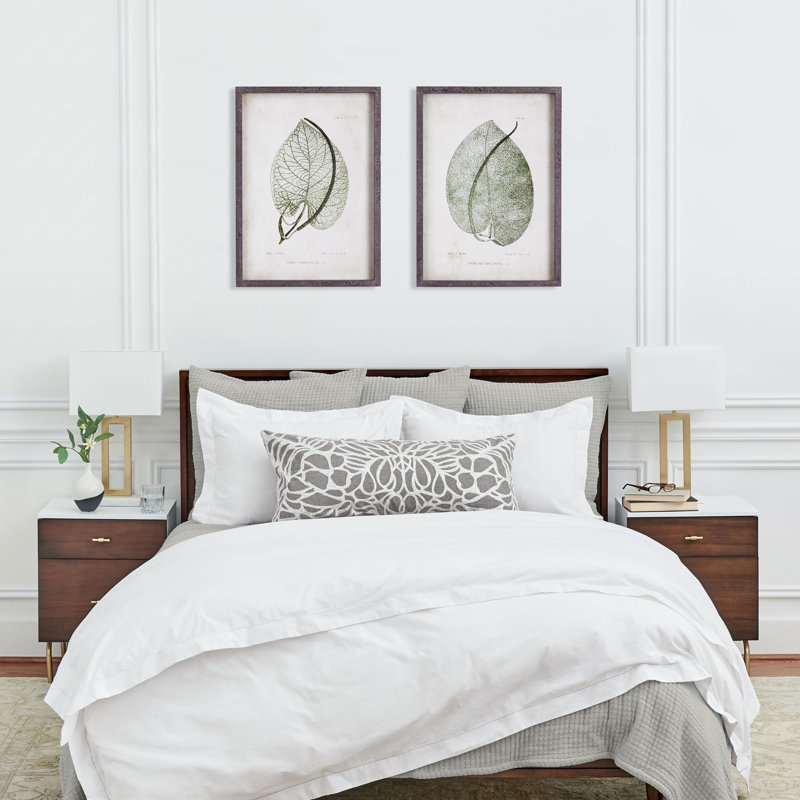 Violeta Cordate Leaf Study Prints, Set of 2