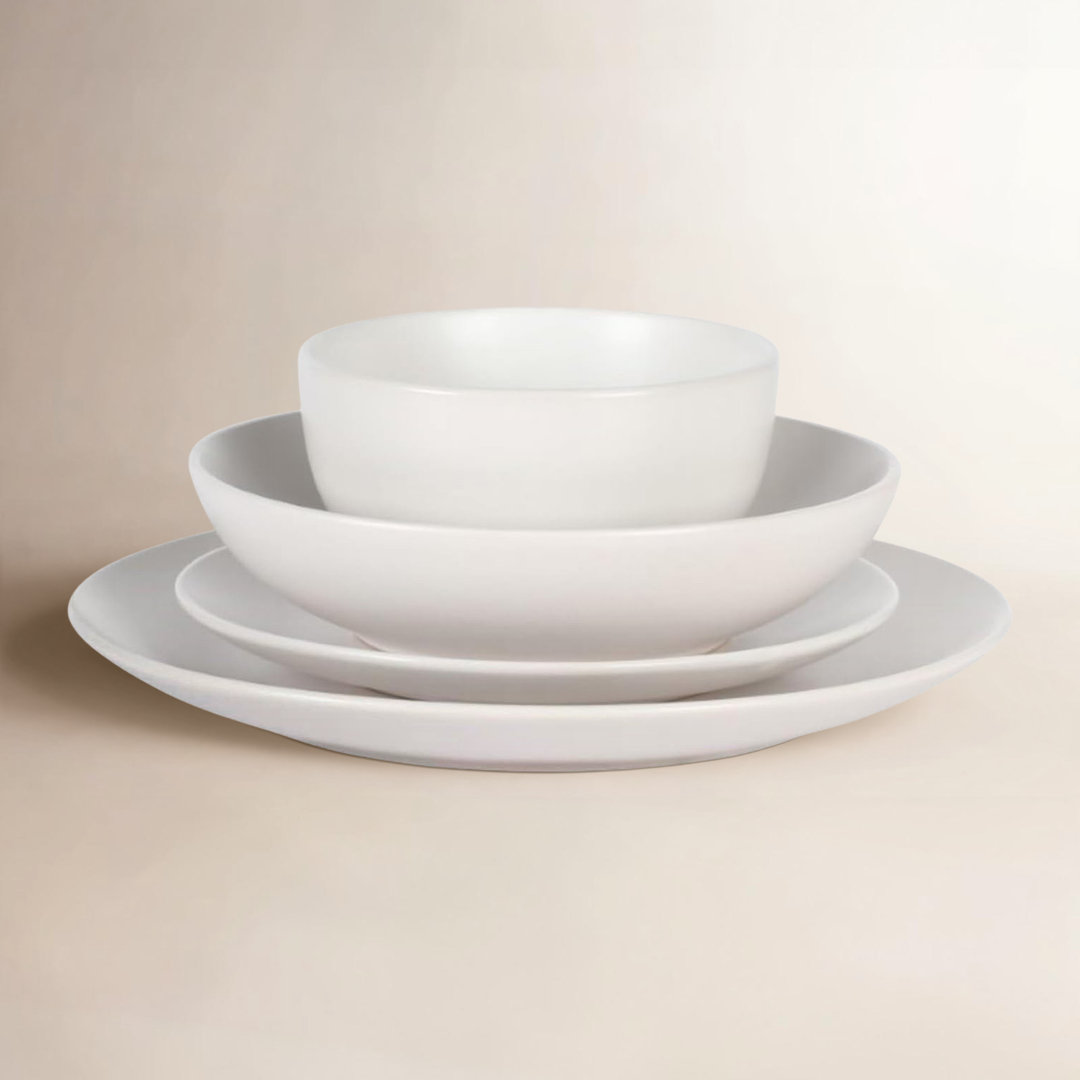 Gibson Home Queenslane 16 Piece Double Bowl Plates and Bowls Dinnerware Sets Gibson Home 