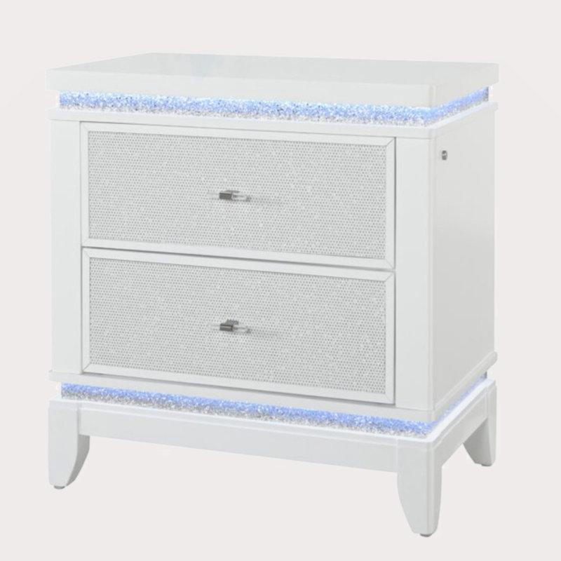 Table de chevet blanche ADALID