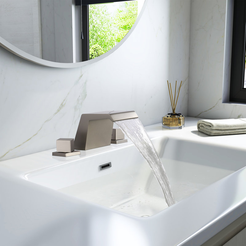 2-handle Bathroom Faucet, Brushed Nickel