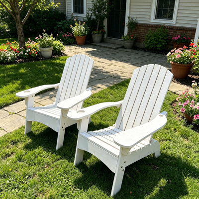 Ensemble de 2 chaises Adirondack Ehomexpert Populus
