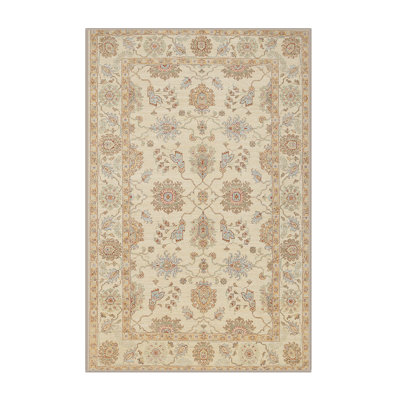 Tapis brun clair/brun/bleu Adorian