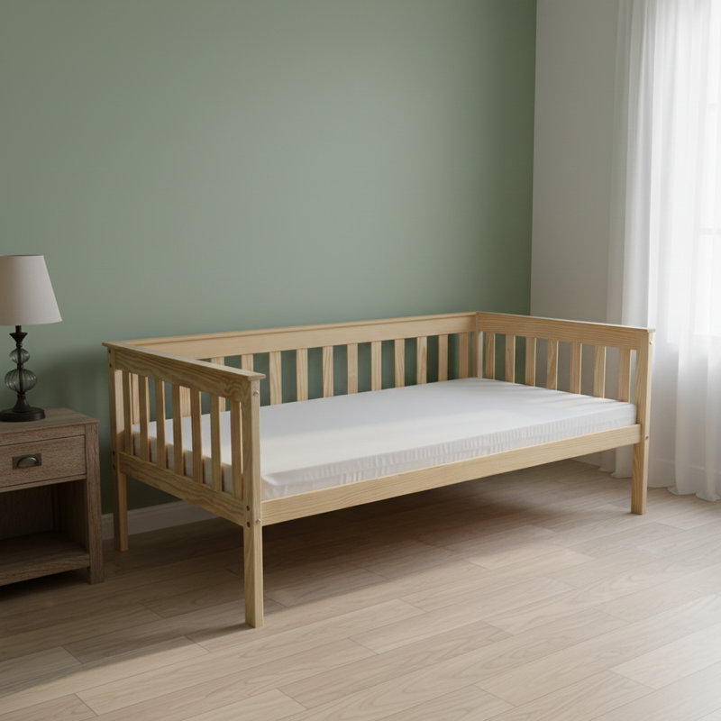 Versaloft Mission Amish Crafted Wood Twin Daybed In White Paint - Daybed Frame By Skilled Craftsmen, Twin, White Paint