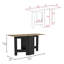 Gateleg Folding Table Space-Saving With Compact Design