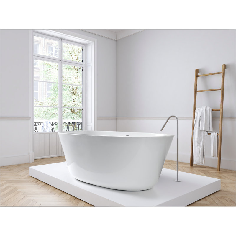 Kala 66'' x 32'' Soaking Acrylic Bathtub
