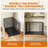 Foldable Metal Wire Dog Cage with Divider-101093291