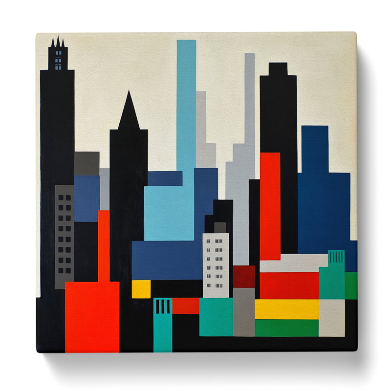 City of Manchester Suprematism - Wrapped Canvas