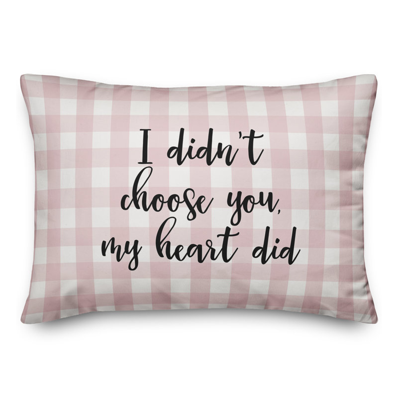  Coussin décoratif I Heart, Noir / Rose