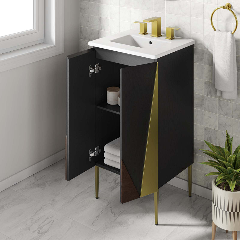 Modway Alchemist 18" Single Bathroom Vanity Set, White