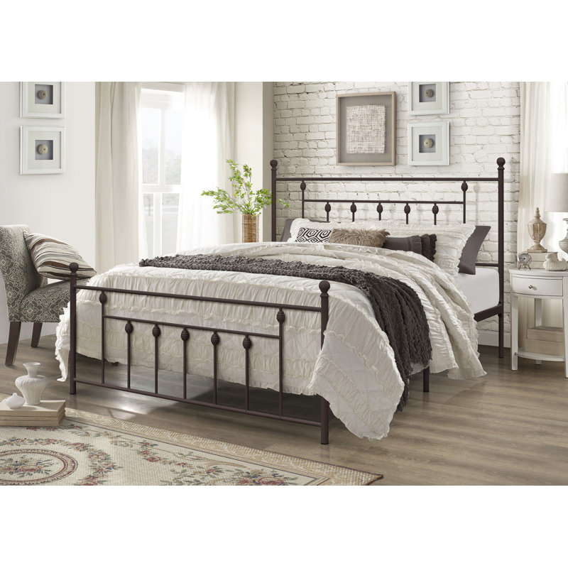 Alderson Metal Open-Frame Bed, King, Copper Brown