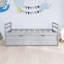 Lit simple en bois avec lit gigogne et trois tiroirs de rangement-341714309