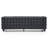 Latitude Run® Chic Vegan Leather, Cube-Tufted Sofa-1820623976