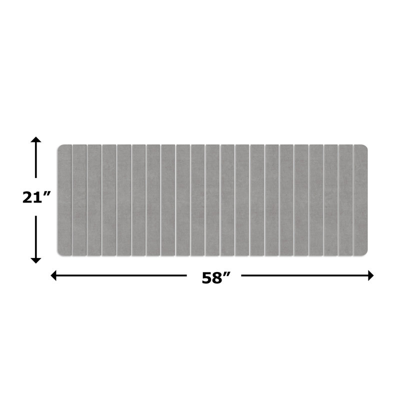 Dianeli Water Resistant Kitchen Mat, Gray