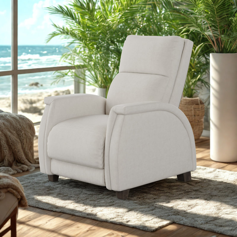 Venus Zero Gravity Leather Recliner, Cream