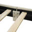 Lit plateforme tapissier grand et simple TG, lit mère et enfant, similicuir-1500462601