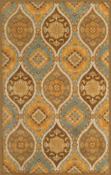 Rectangle brun Tapis décoratif en laine Touffeté à la main 8 pi x 11 pi Cisbrough, Rectangle 8 pi x 11 pi