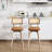 Winston Swivel Upholstered 26.2'' Counter Stool with Rattan Cane Back and Solid Wood Frame-1755677451