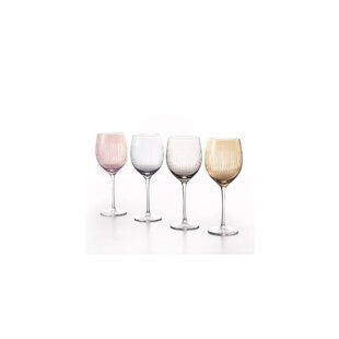 Rainbow 470ml Lead Free Crystal White Wine Glass (Set of 4)