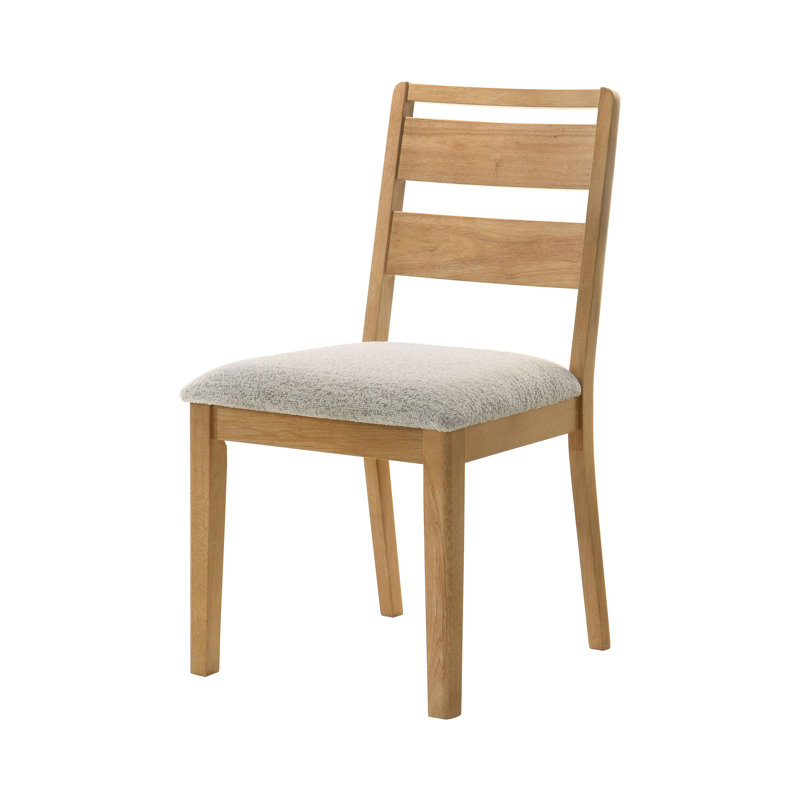 20.65" W Transitional Dining Side Chair, Washed Oak
