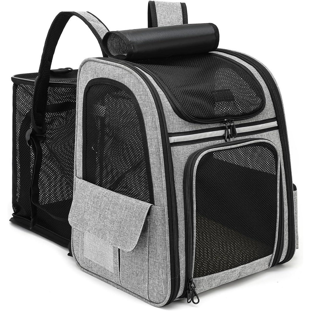 Expandable Cat Backpack Carrier Dog Carrier Backpacks for Small Dogs & Cats