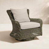 Sag Harbor Swivel Rocking Chair with Cushions 