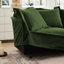 Canapé 2 places avec housse convertible et housse, tissu chenille, assise profonde, housse 2 places de style élégant, chenille, conception large