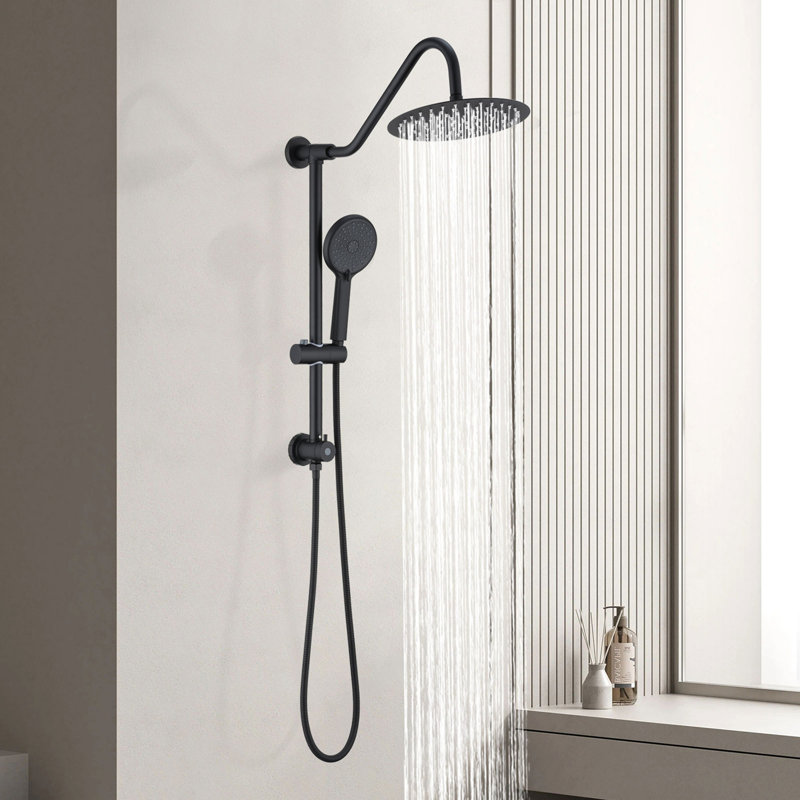 Shower System with Rain Shower Head and Handheld Shower