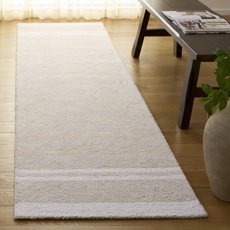 Tapis ivoire / beige Kairos Capri 704, Tapis de couloir 2 pi 3 po x 9 pi