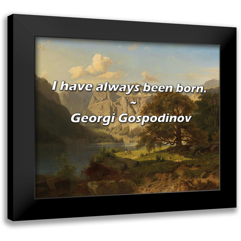 Citation de Georgi Gospodinov: Je suis toujours né.