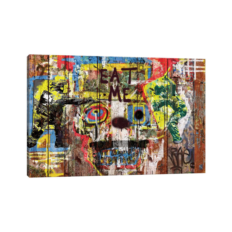 Eat Me (Repression) 1 Piece Wrapped Canvas Wall Art, 101.6 cm H x 66.04 cm W x 1.91 cm D
