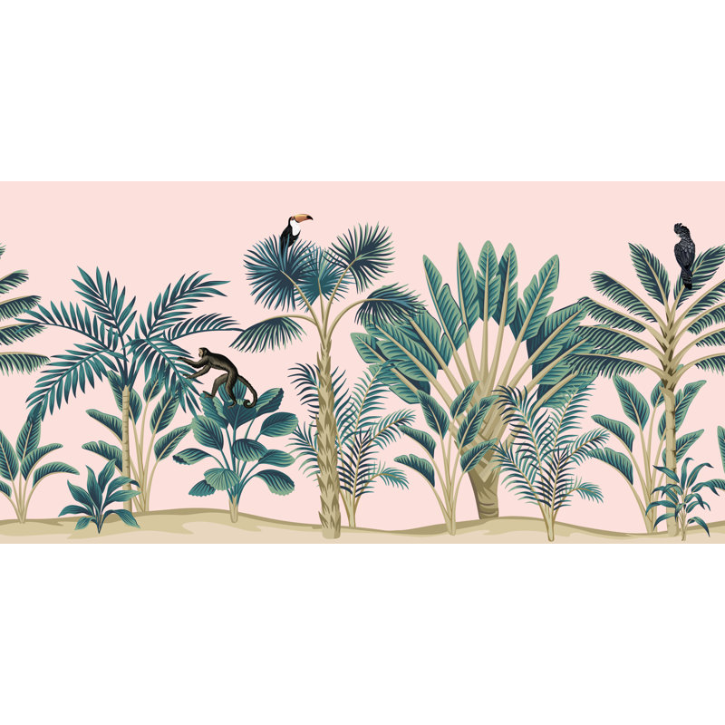 Papier peint tropical jungle tropicale, L 37,92 po x l 57 po