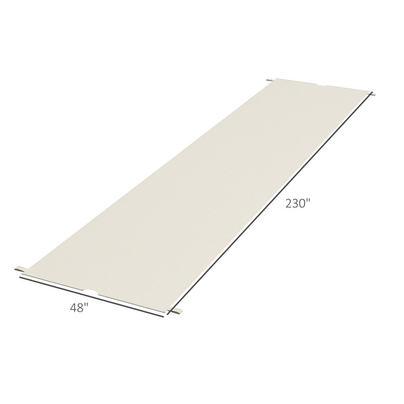 Outsunny UV Protection Beige Polyester Pergola Shade Cover for 10 x 11.8ft Pergola