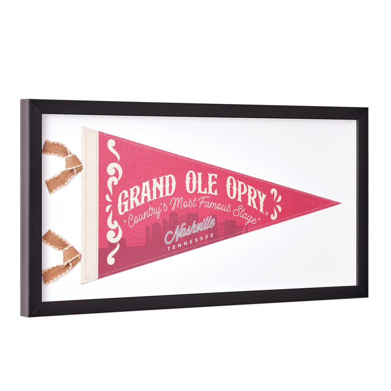 Grand fanion en lin Grand Ole Opry