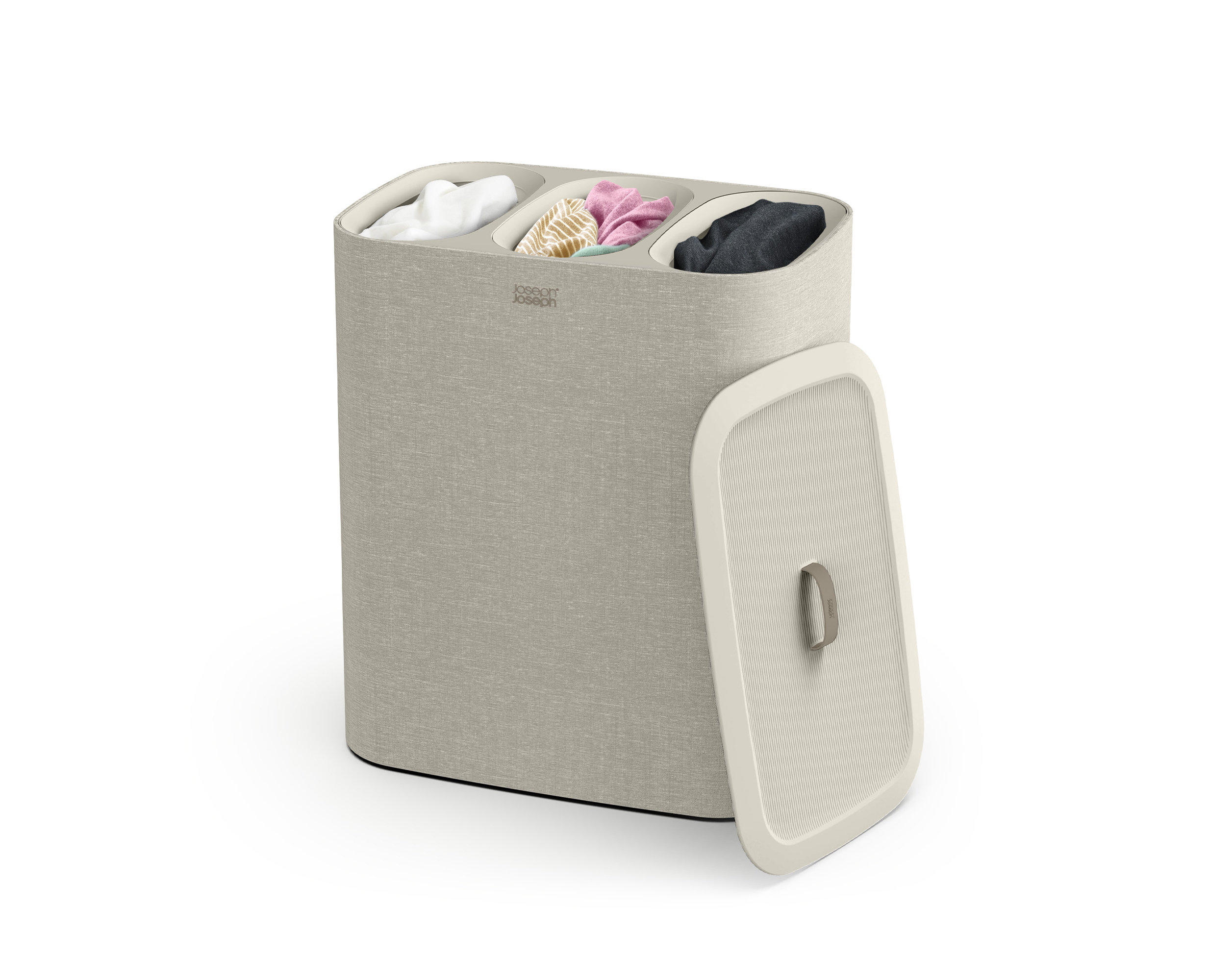Joseph Tota Trio 90-liter Laundry Hamper Separation Basket with Lid | Wayfair