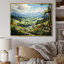 «Countryside Mountain Vista», reproduction d'art sur toile encadrée