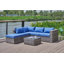6 pièces Canapé de patio avec coussins