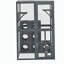 Enceinte d'extérieur pour chat avec portes à double entrée Catio, tablettes grimpantes grises, aire de jeu en bois de pin résistant aux intempéries avec 7 boîtes en bois combinées Freely