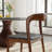 Ikerne Upholstered Side Chairs (Set Of 4) Soft Leather Solid Wood Backrest Breathable Armless Dining Chairs-574176097-574176102-574176101