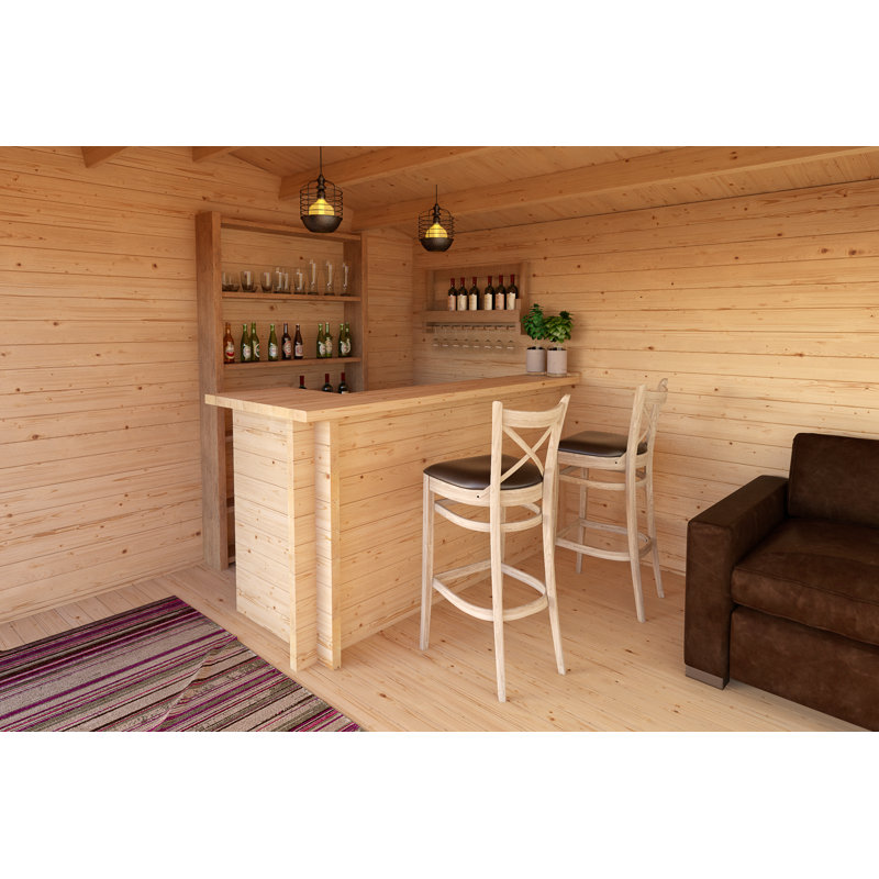 Lasita Bar 7 x 2.5 Ft. Cabin Decoration (44mm)