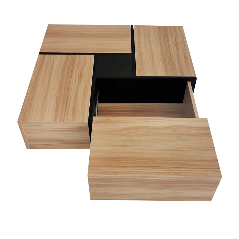 Table basse extensible moderne Modern, Brun