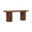 Banc cannelé en bois massif Artisan Furniture