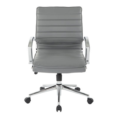 Mid Back Manager's Faux Leather Chair