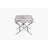 Safari Cowhide & Stainless Steel Stool
