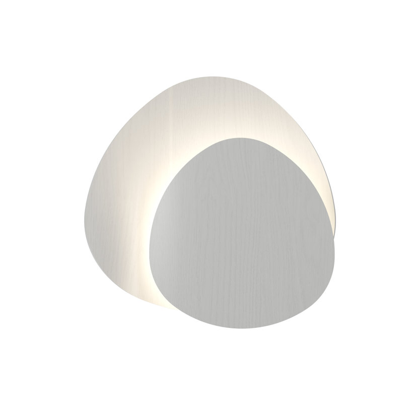 Leaf 1 - Light Flush Mounted Sconce, Organic White