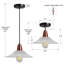 Luminaire suspendu simple à 1 lumière avec verre transparent (ensemble de 3)