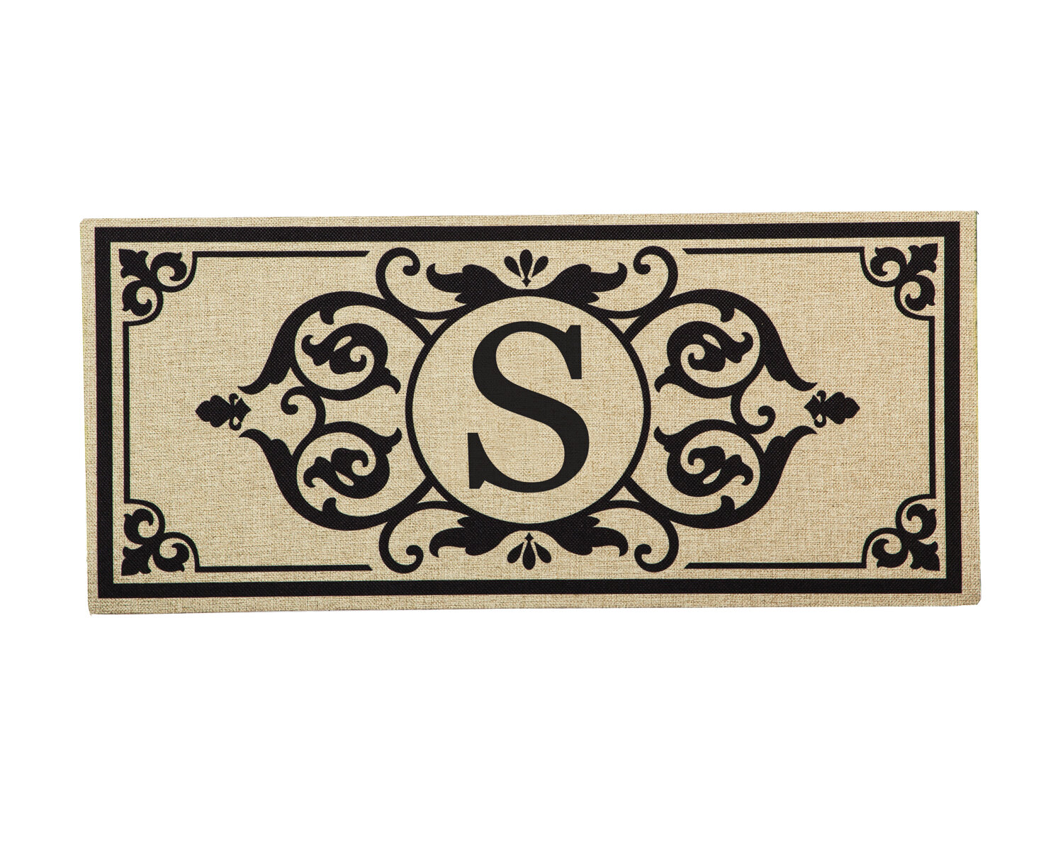 Monogrammed Evergreen Premium Coir Doormat