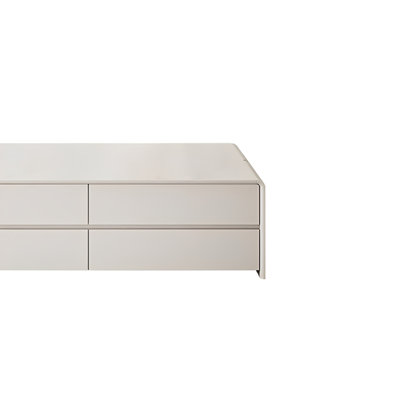 Table basse moderne de style crème minimaliste