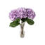 Tige d'hortensia artificielle 17,75 po avec fleurs lavande 8 po