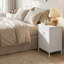 30cm W Steel Bedside Table